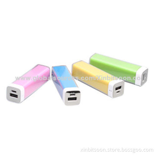 Portable Gift Power Bank with 2,200mAh Capacity with Lithium Battery